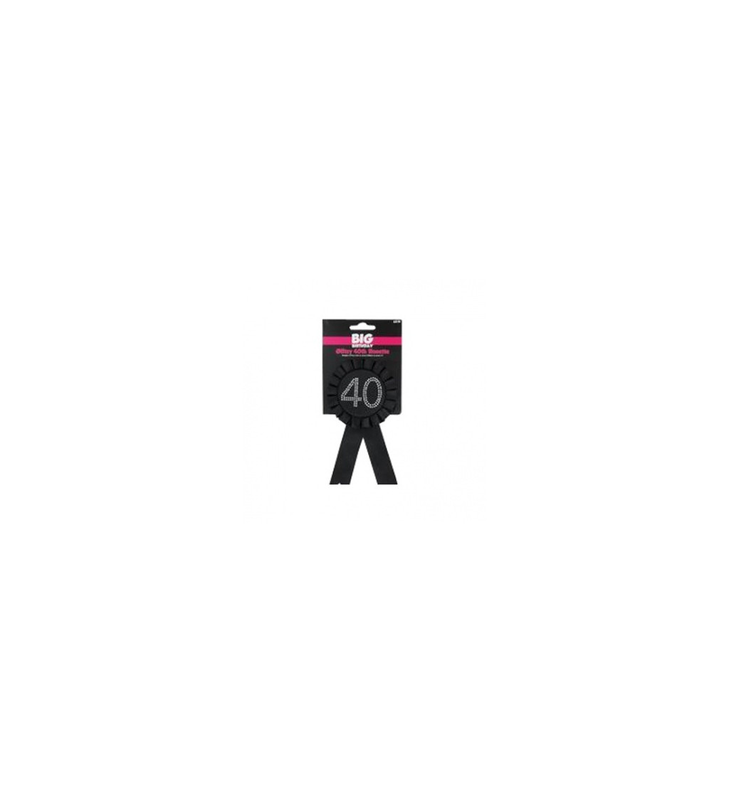 Narozeninový odznak - 40 (černý)