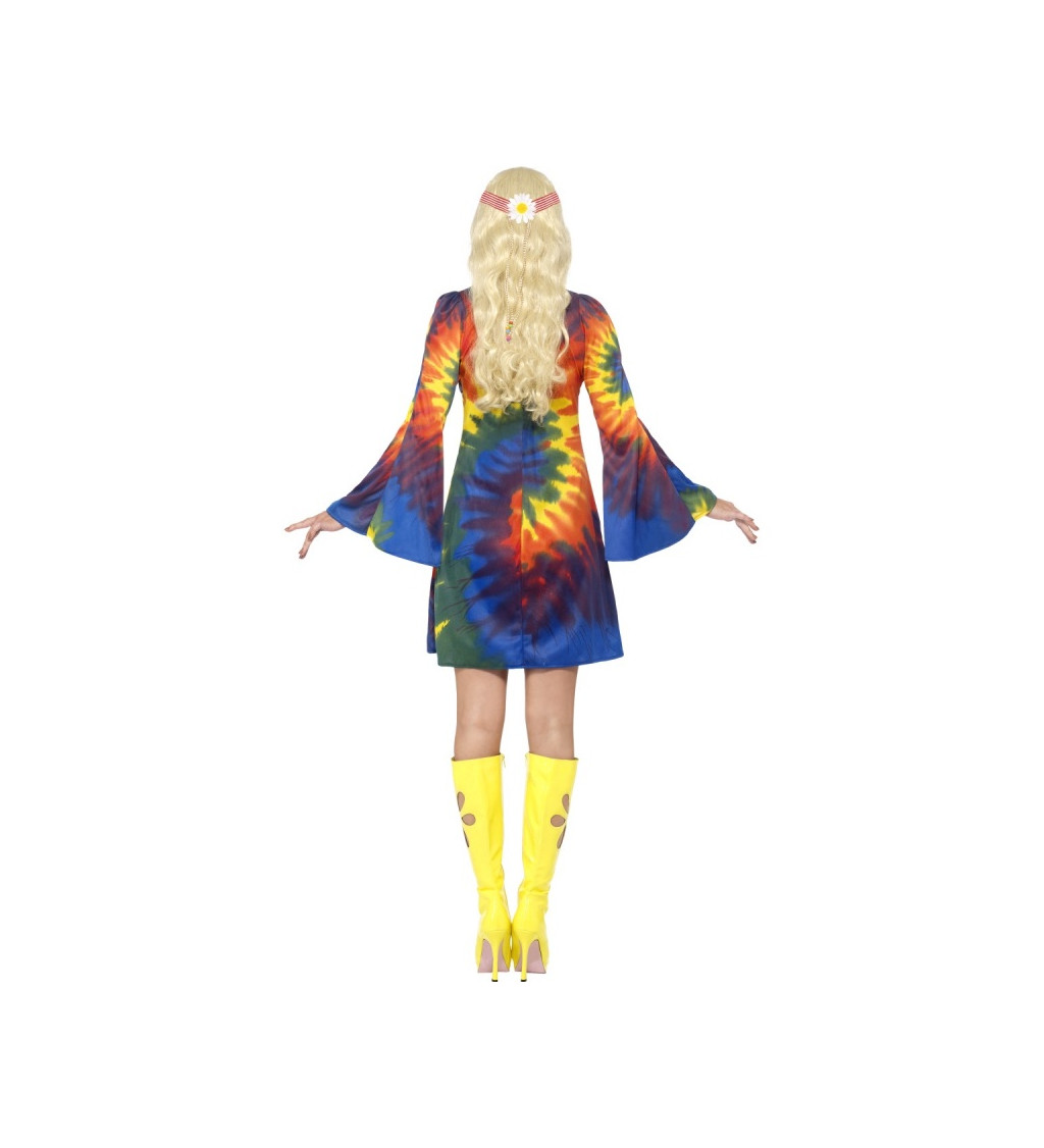 Dámský kostým - Hippie, duhové šaty