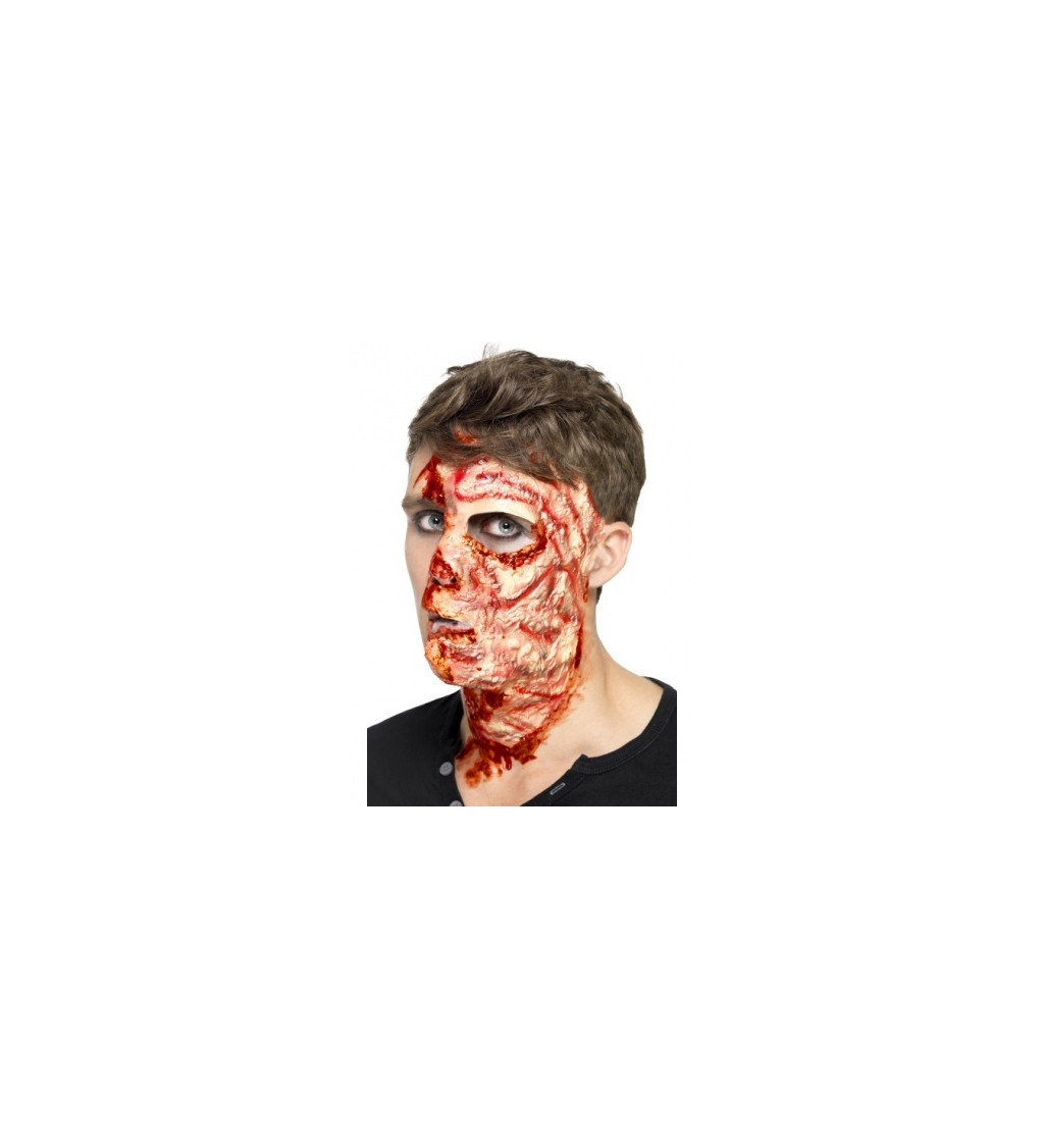 Maska - Popálený obličej, latexová