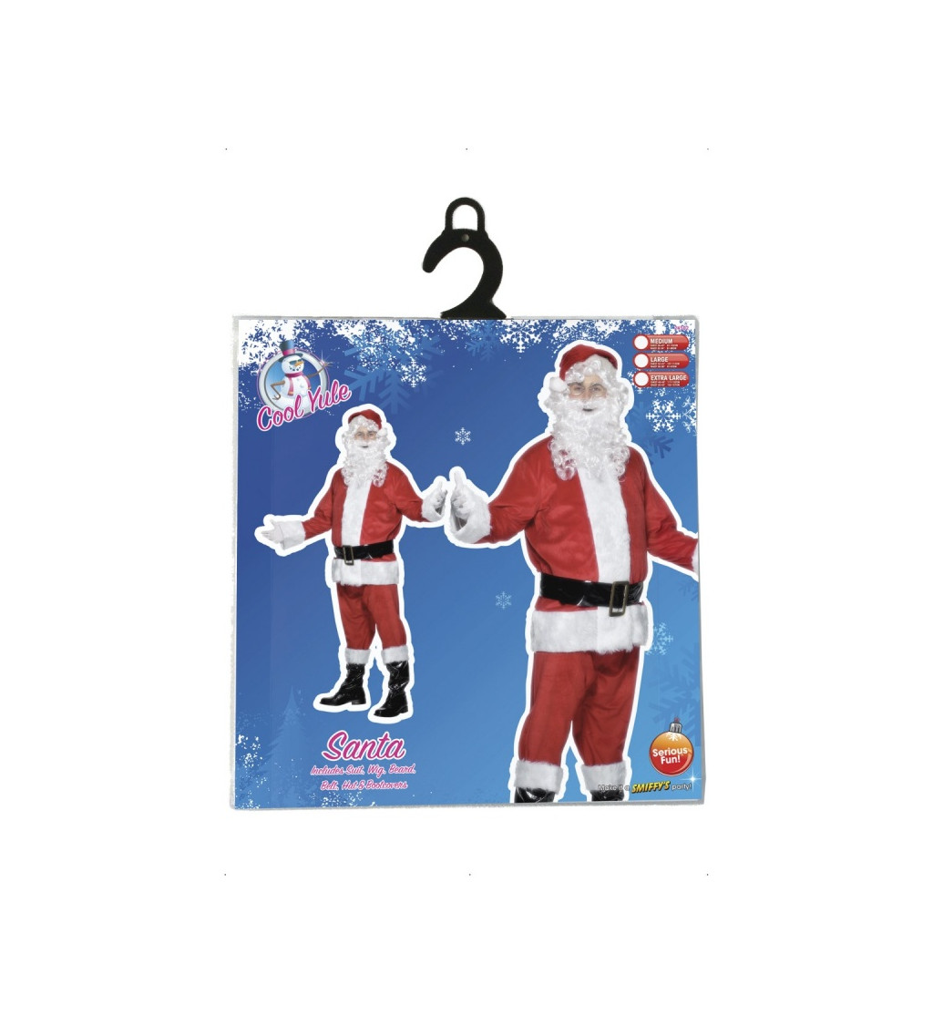 Vánoční kostým - Santa Claus s vousy