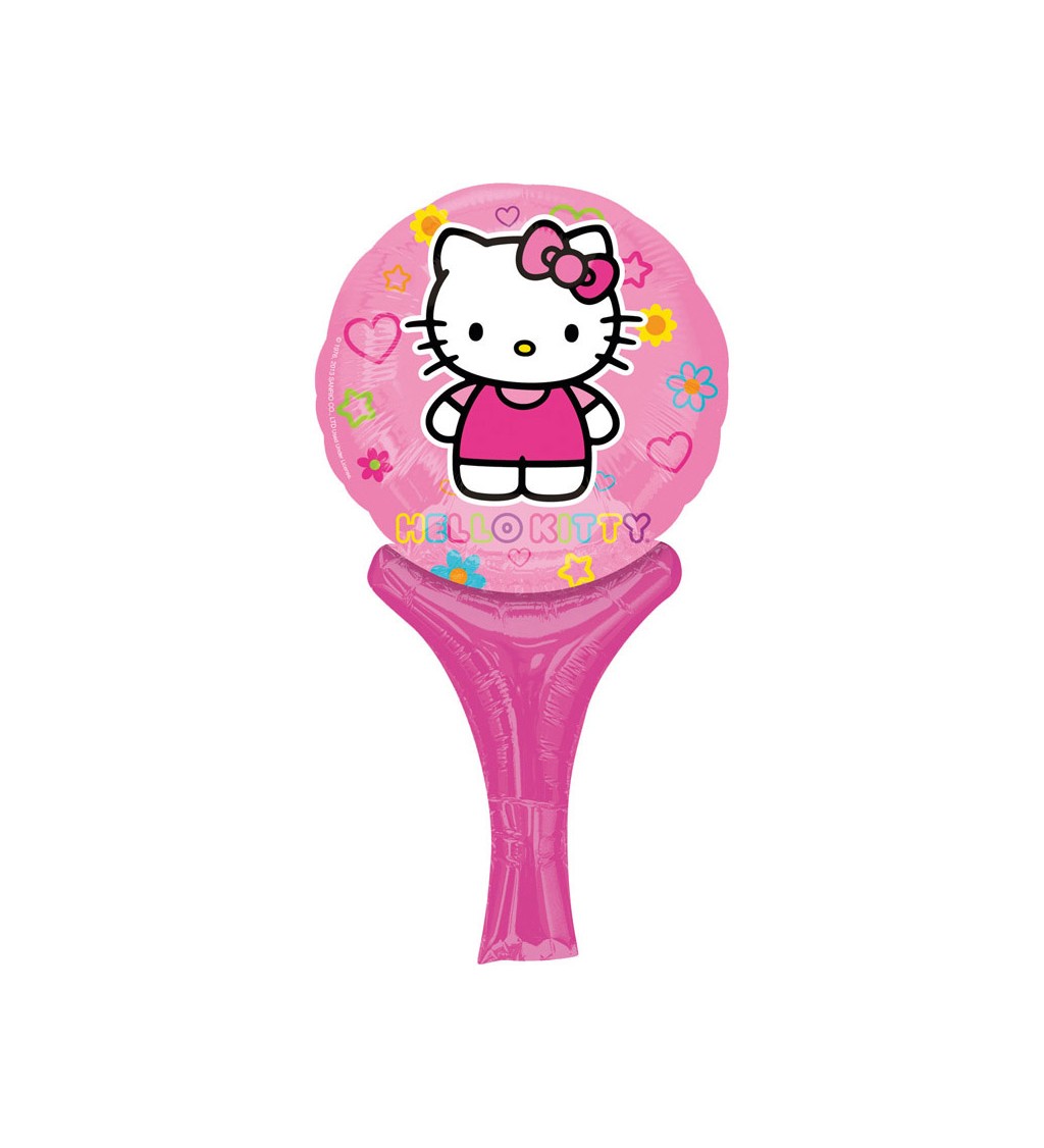 Fóliový balónek - Hello Kitty, lízátko
