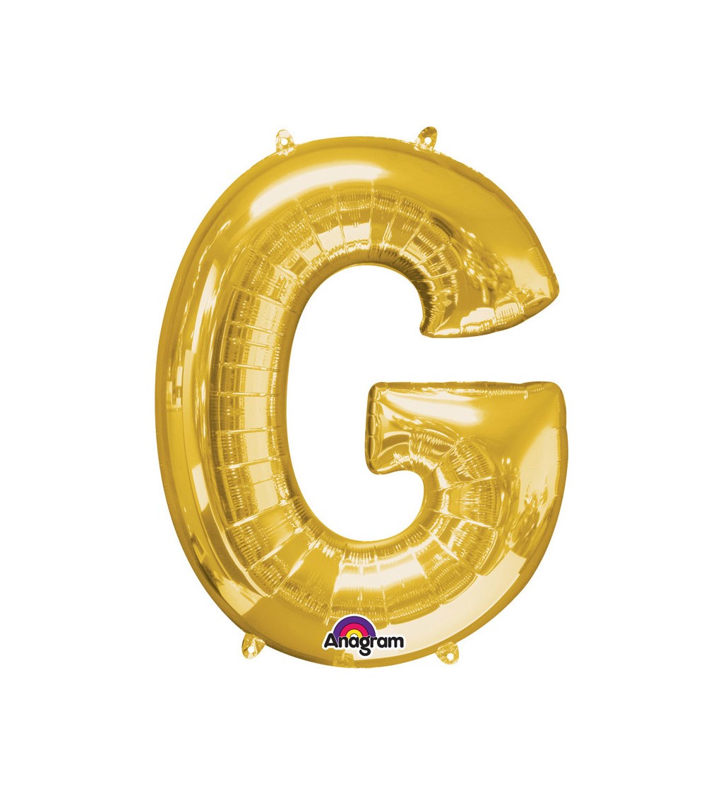 Narozeninový fóliový balónek (zlatý) – G