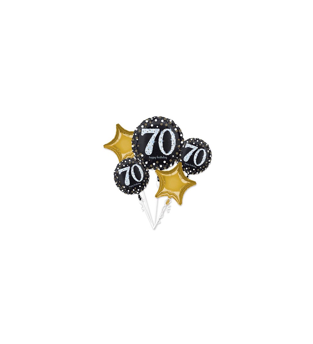 5 fóliových balónků - 70. narozeniny