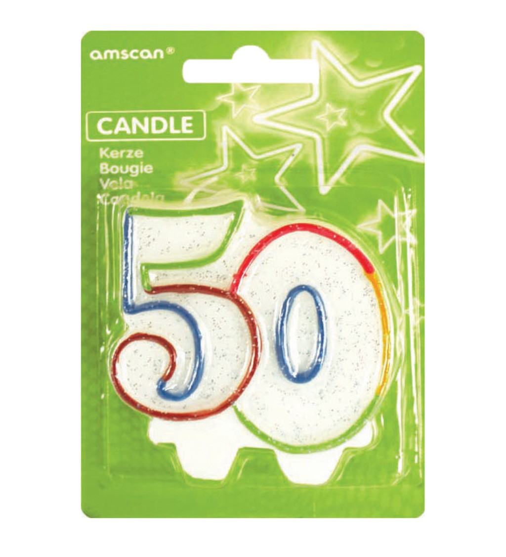 Narozeninová svíčka – 50