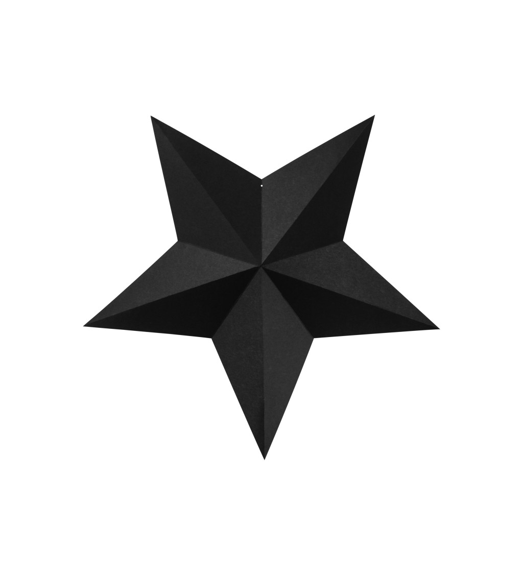 Dekorace - hvězdičky černé