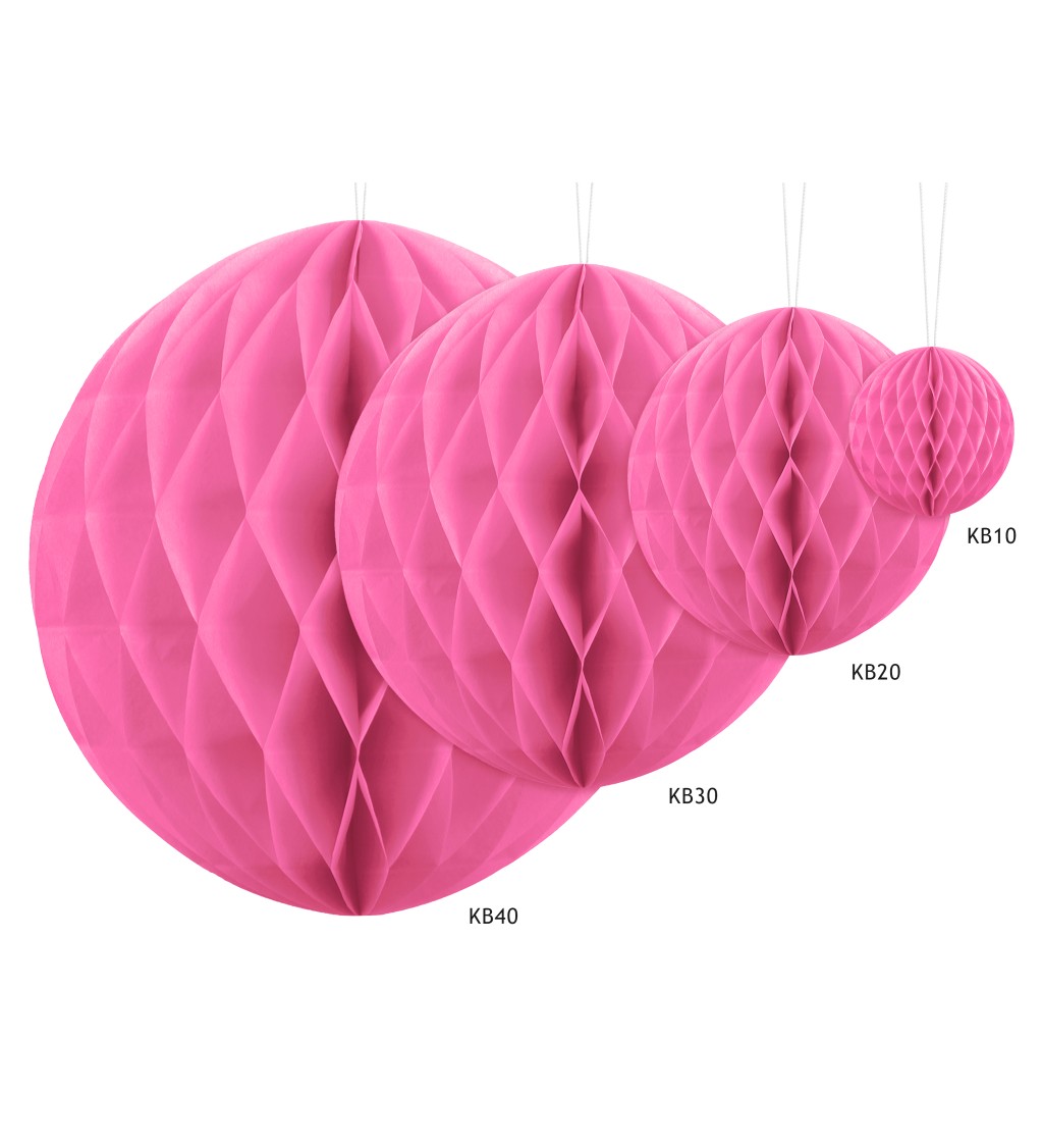 Dekorativní koule růžová - 10 cm