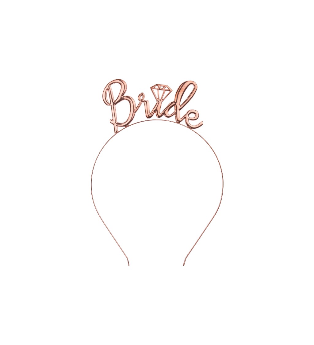 Čelenka Bride - rose gold