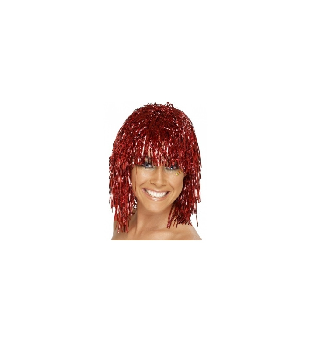 Paruka - Červená, hliníková