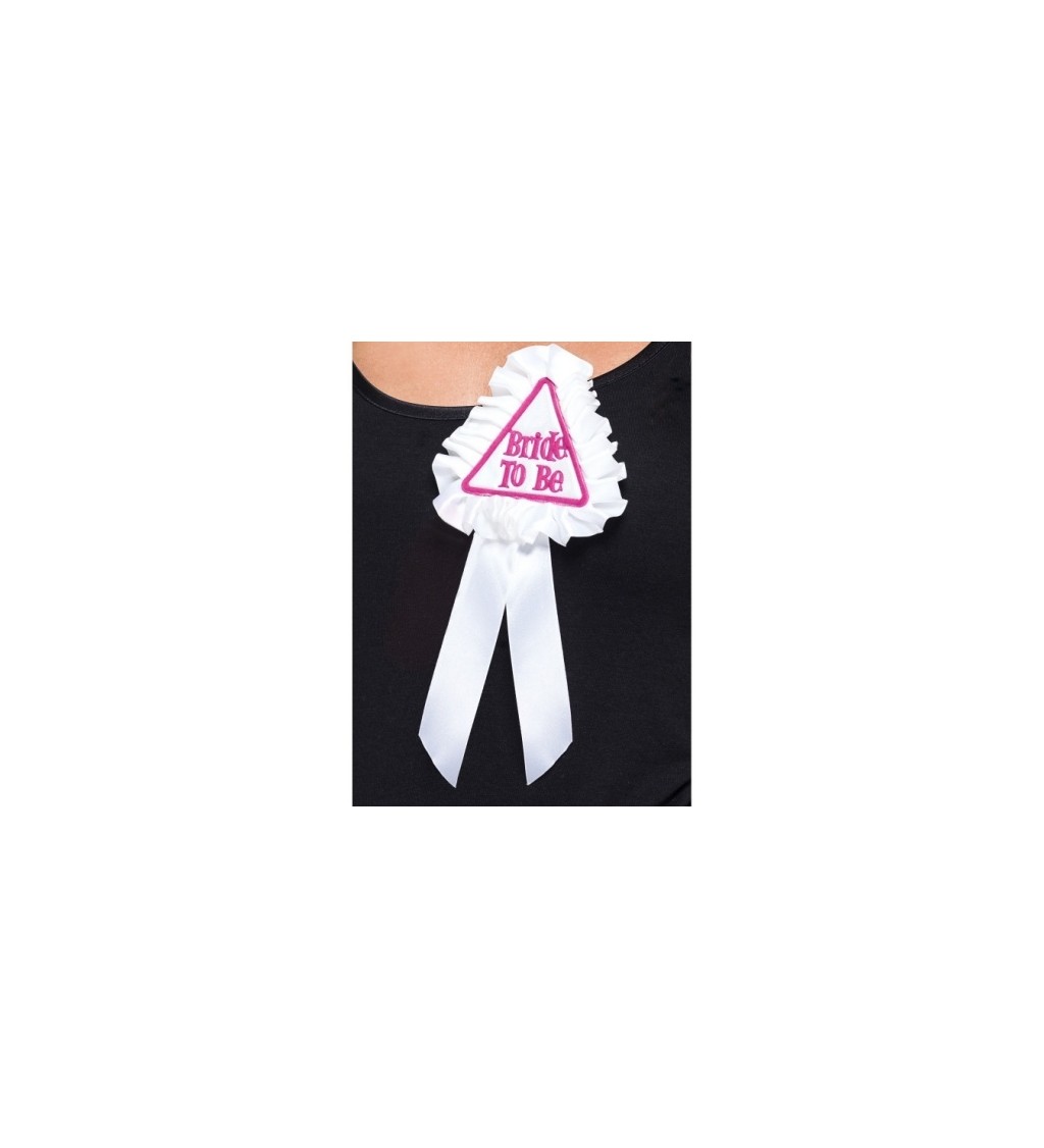 Stužka - Bride to be, bílá
