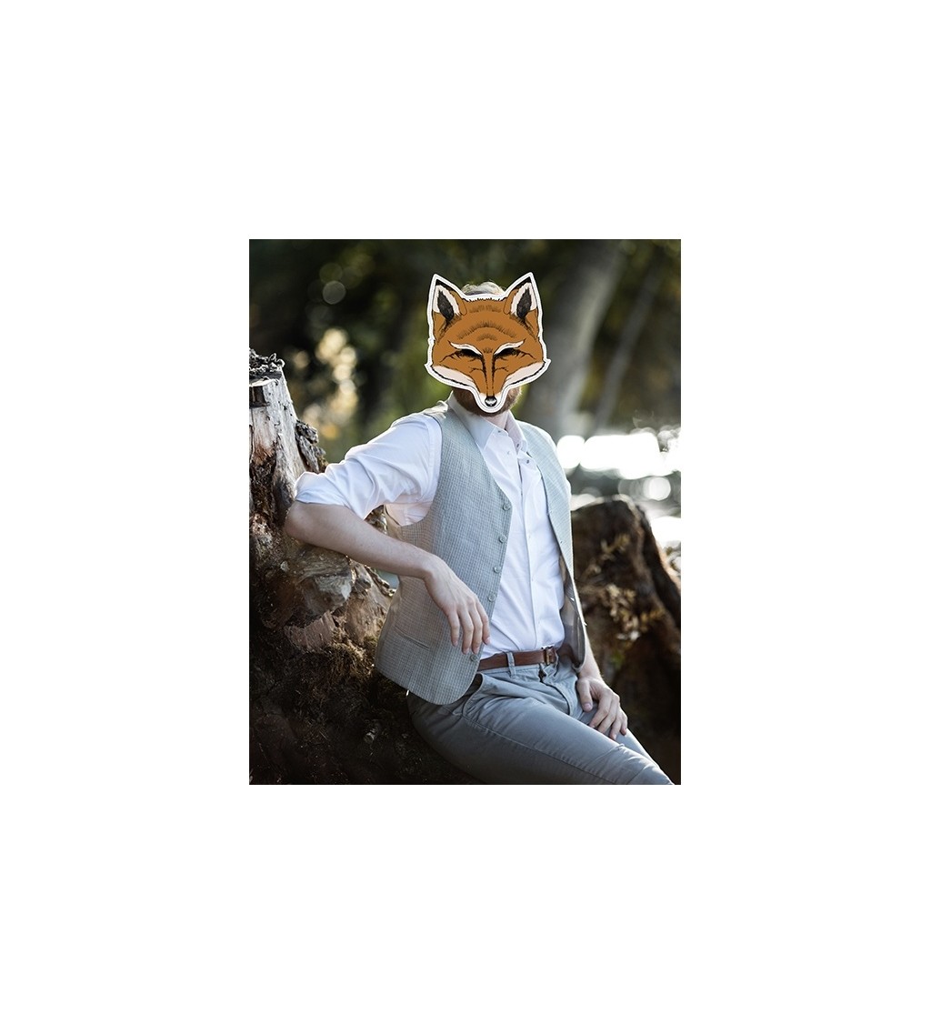 Papírová maska - Liška II