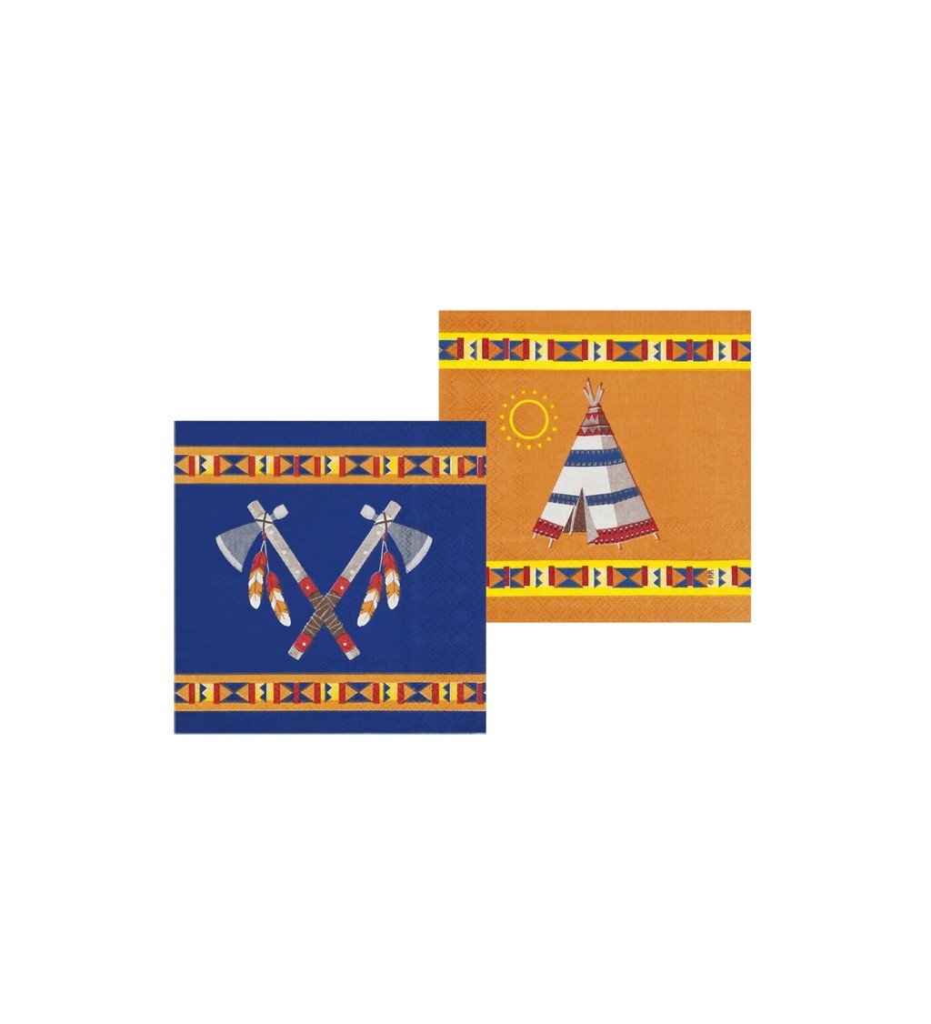 Ubrousek indiáni - 12ks