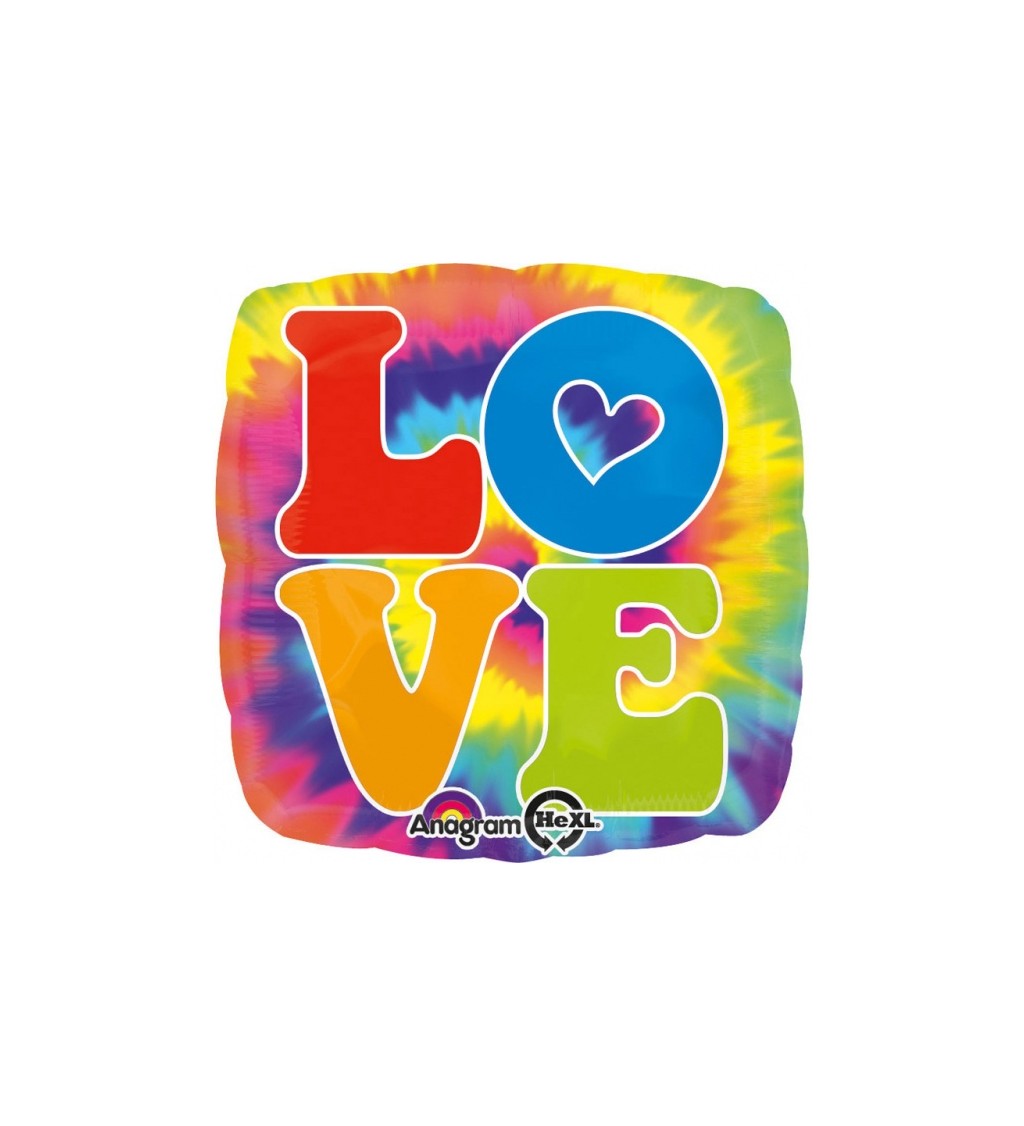 Hippie fóliový balónek