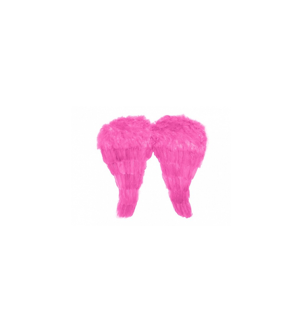 Růžová andělská křídla