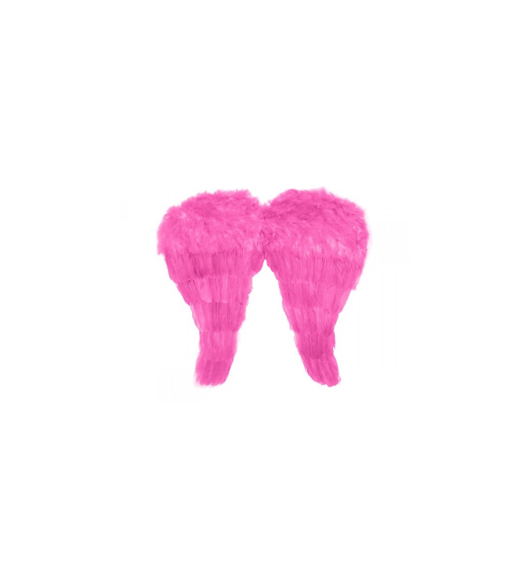 Růžová andělská křídla II