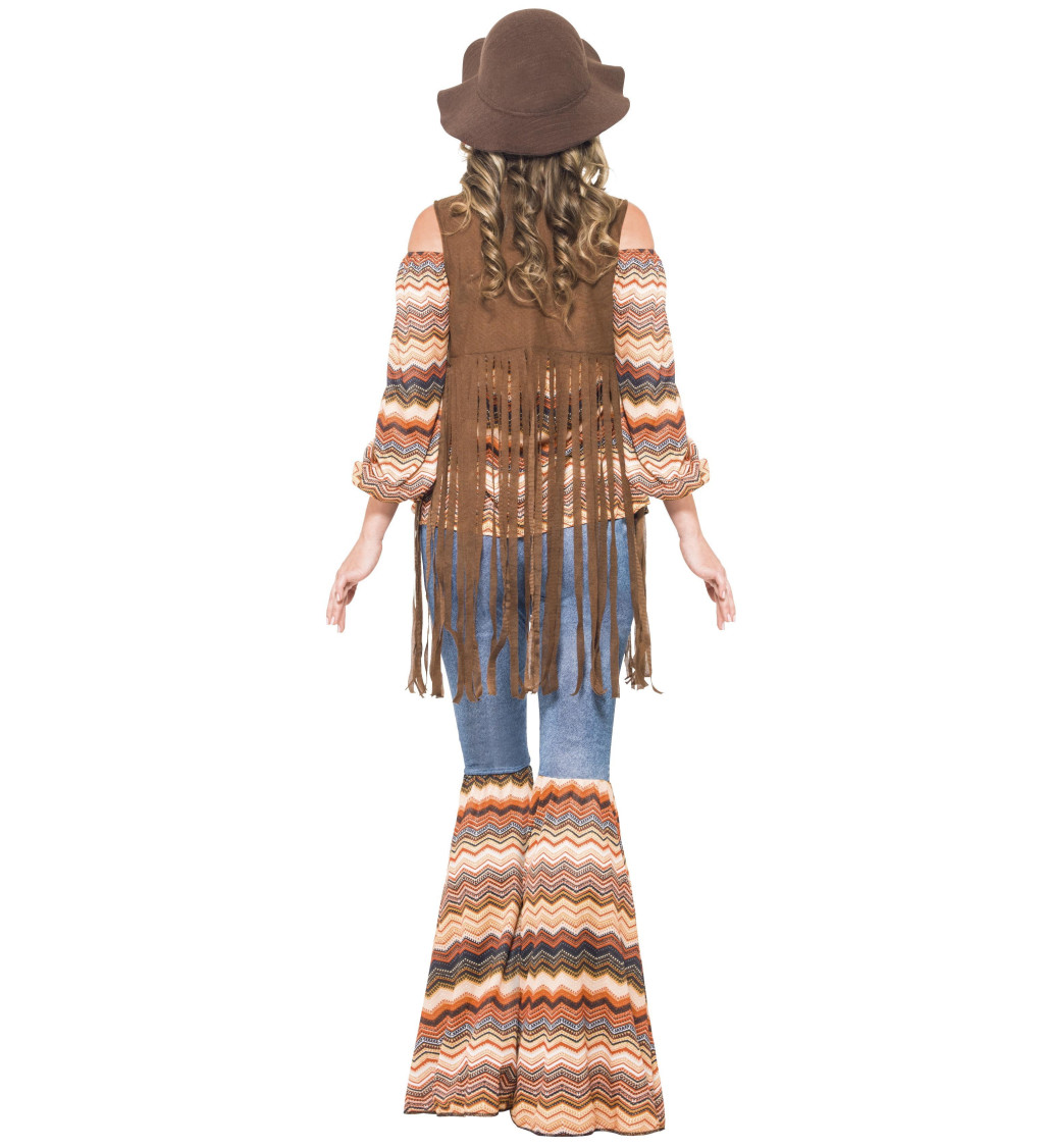 Dámský kostým - Hippie slečna v kalhotách