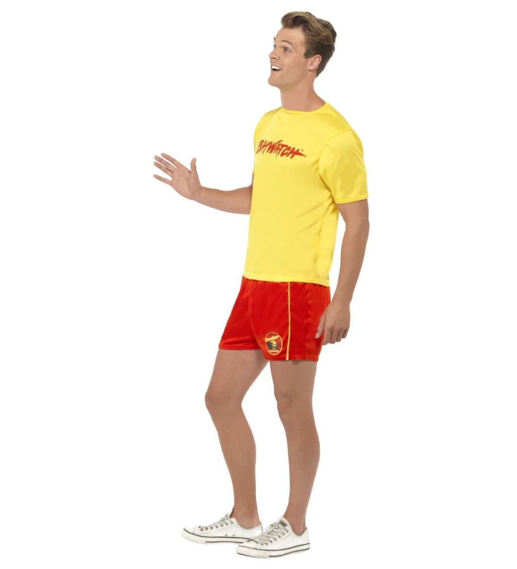 Pánský kostým - Baywatch, žluté triko
