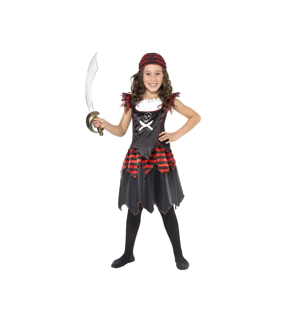 Dětský kostým - Odvážná pirátka