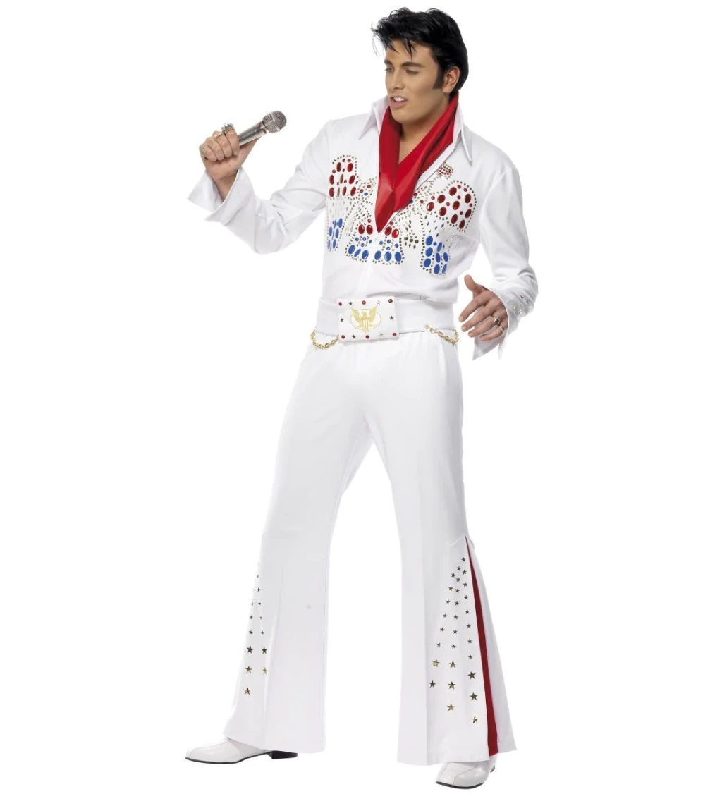 Kostým Elvis luxus - bílý