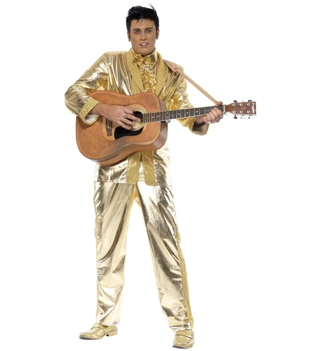 Kostým Elvis - gold edition