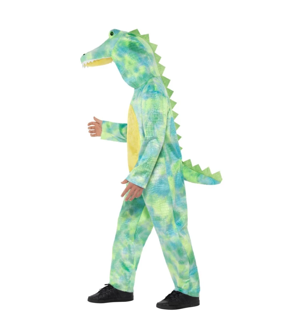 Chlapecký kostým - zelený dinosaurus