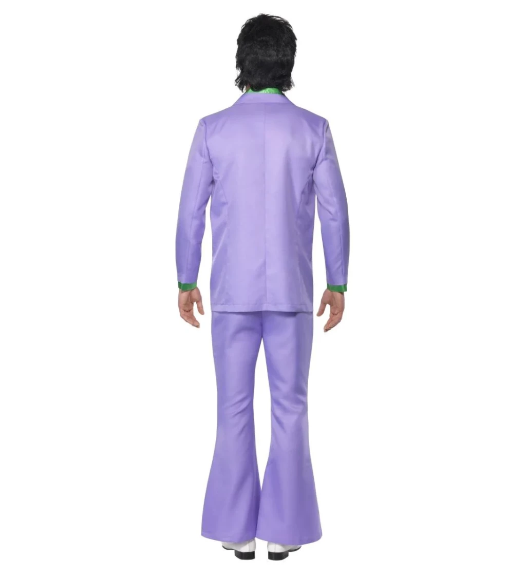 Fialový oblek Elvise - retro styl