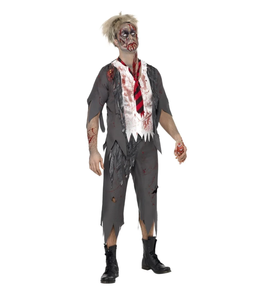 Zombie student v uniformě