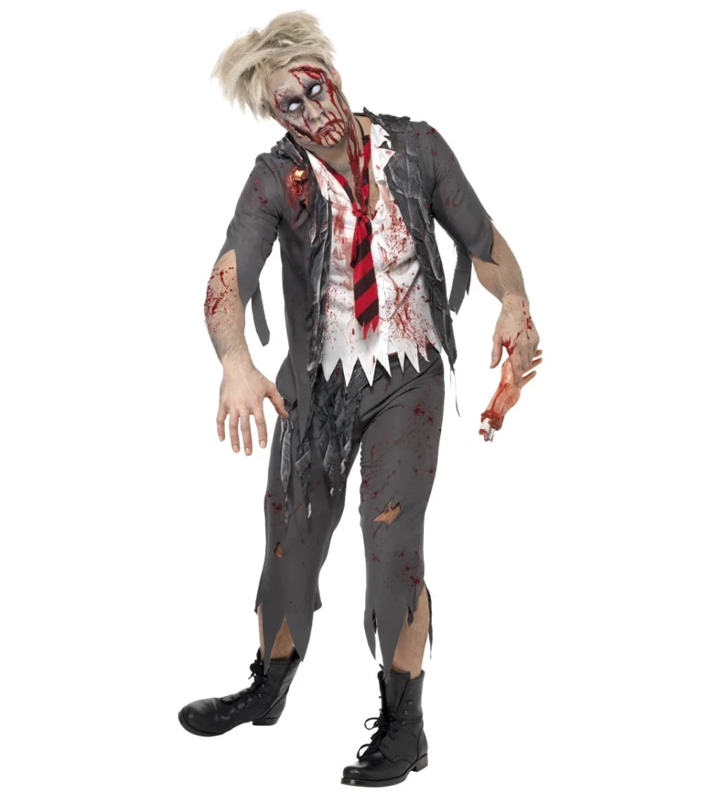 Zombie student v uniformě