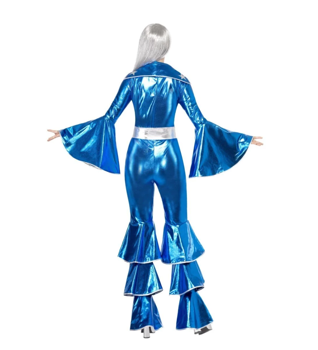 Dámský kostým - 70. léta, modrý