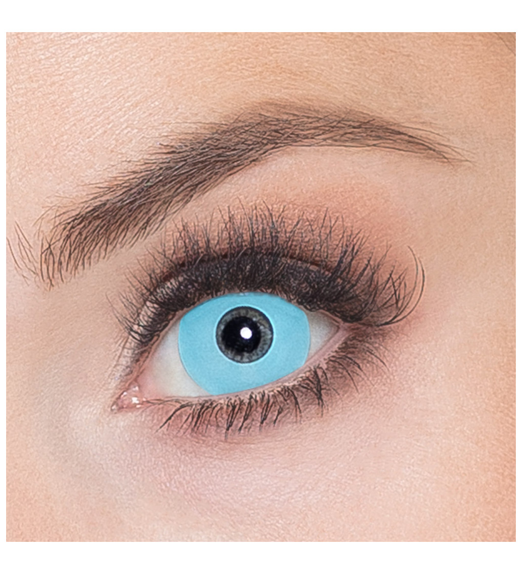 Světle modré kontaktní čočky