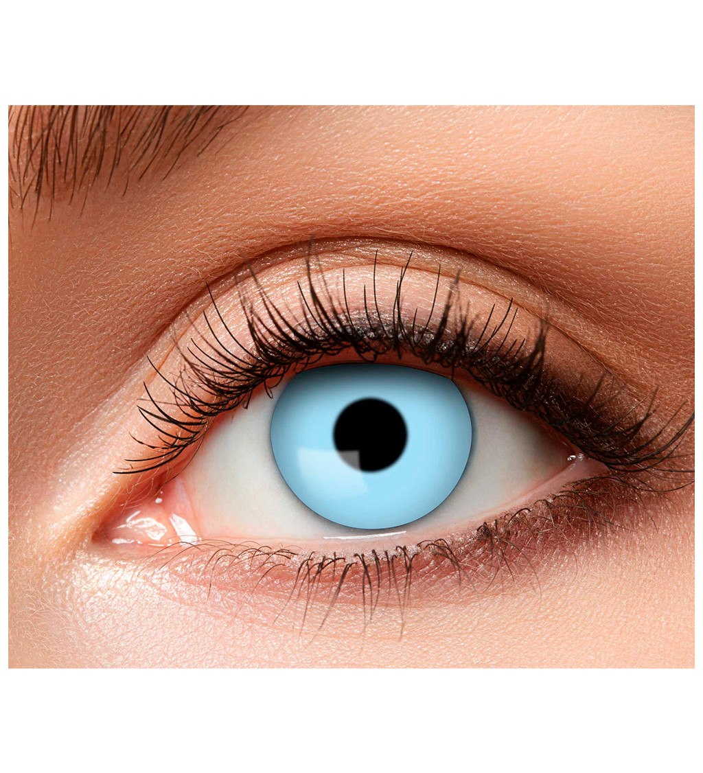 Světle modré kontaktní čočky