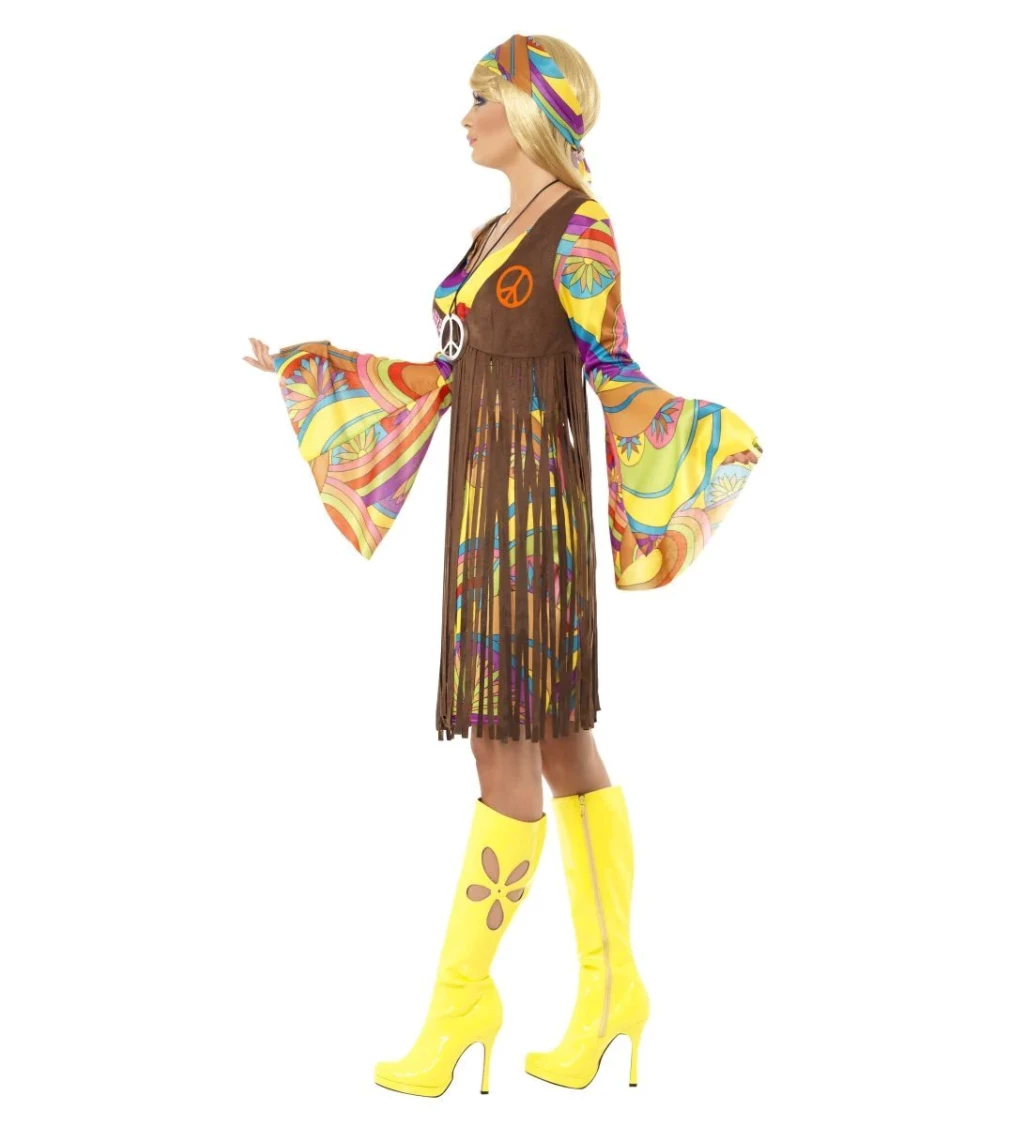 Dámský kostým - Hippie, dlouhá vesta