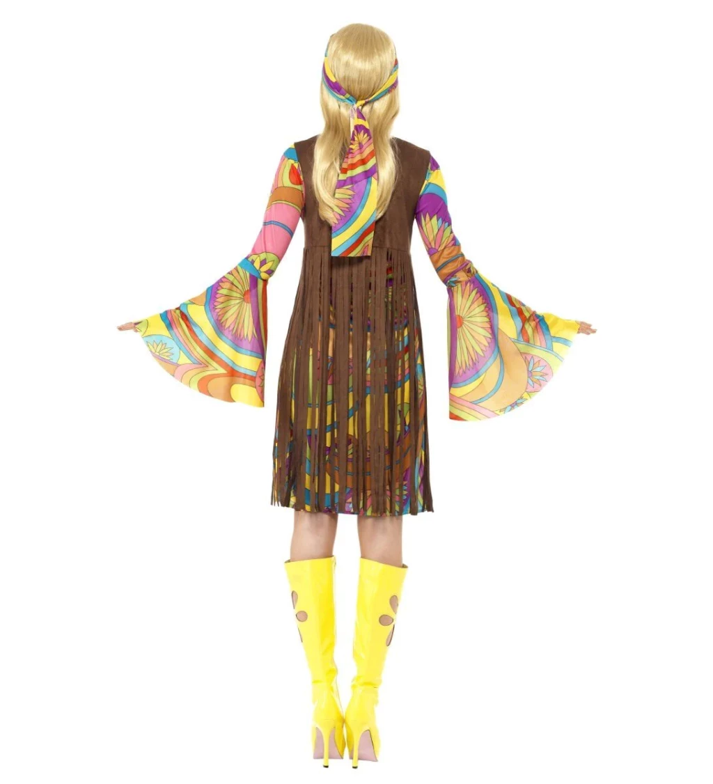 Dámský kostým - Hippie, dlouhá vesta