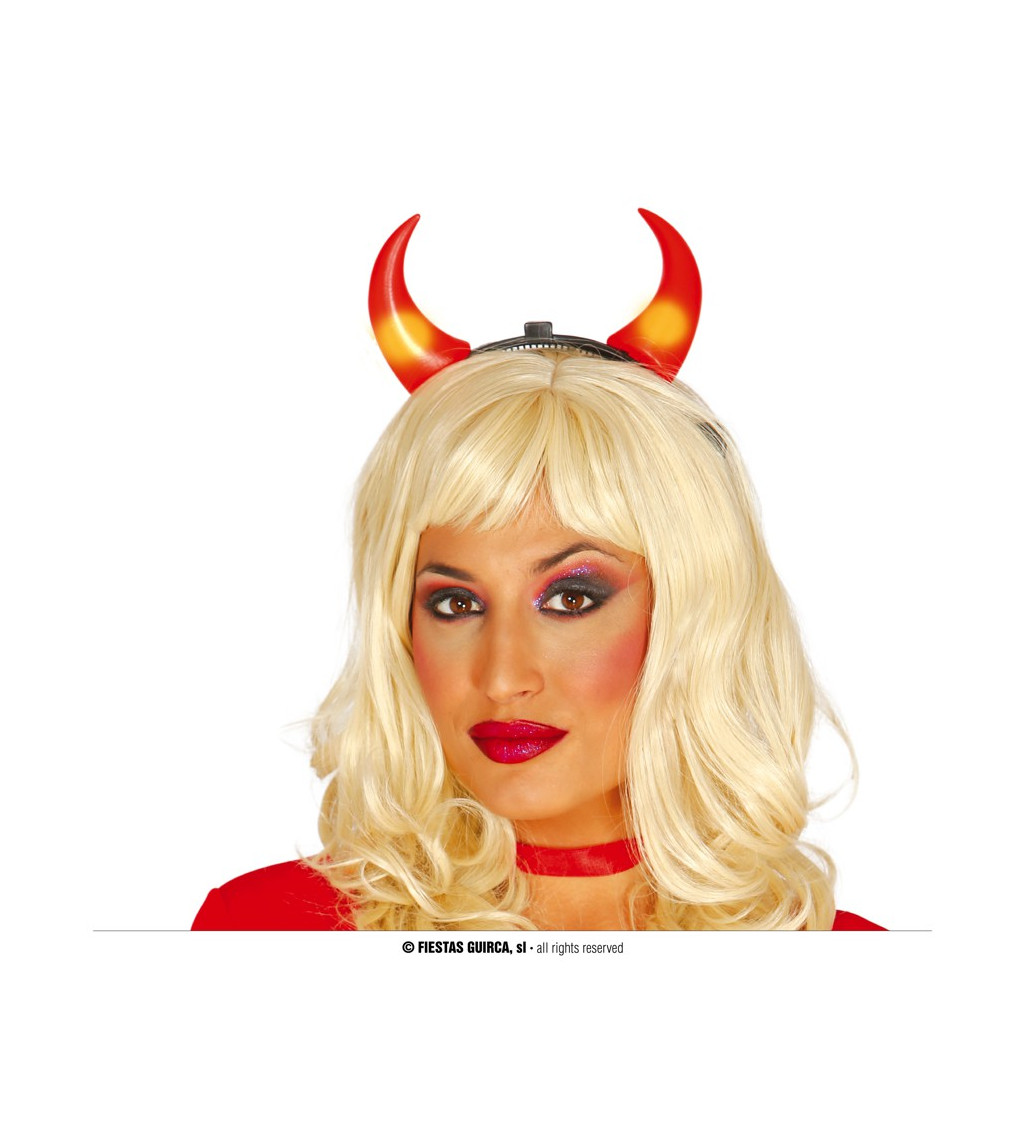 Ďábelská svítící čelenka