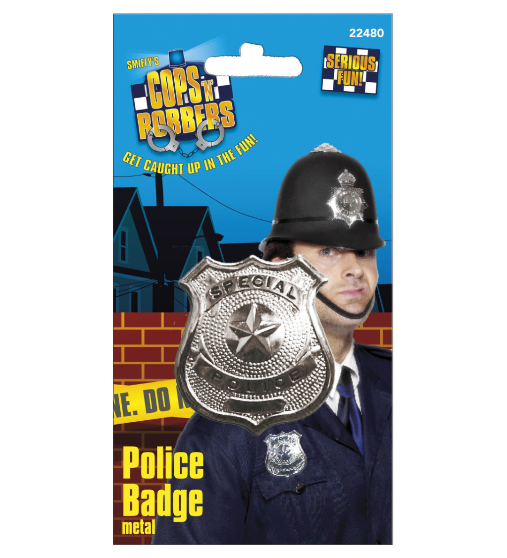 Policejní odznak z kovu