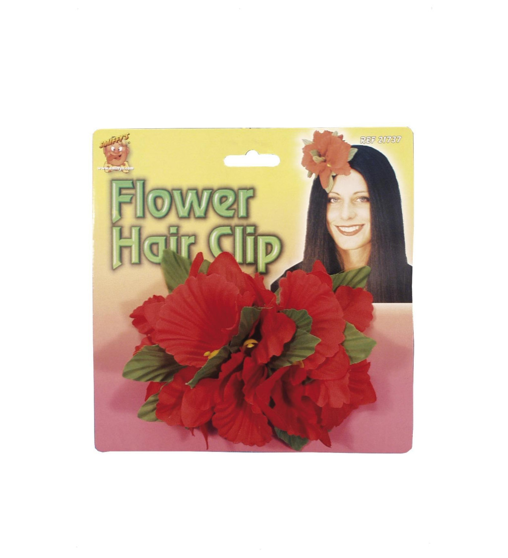 Havajská dekorace - Květina do vlasů