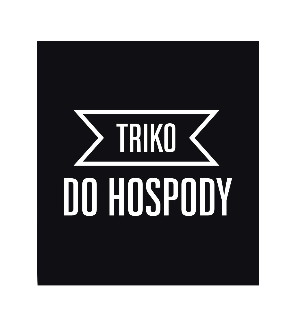 Pánské triko černé - Triko do hospody