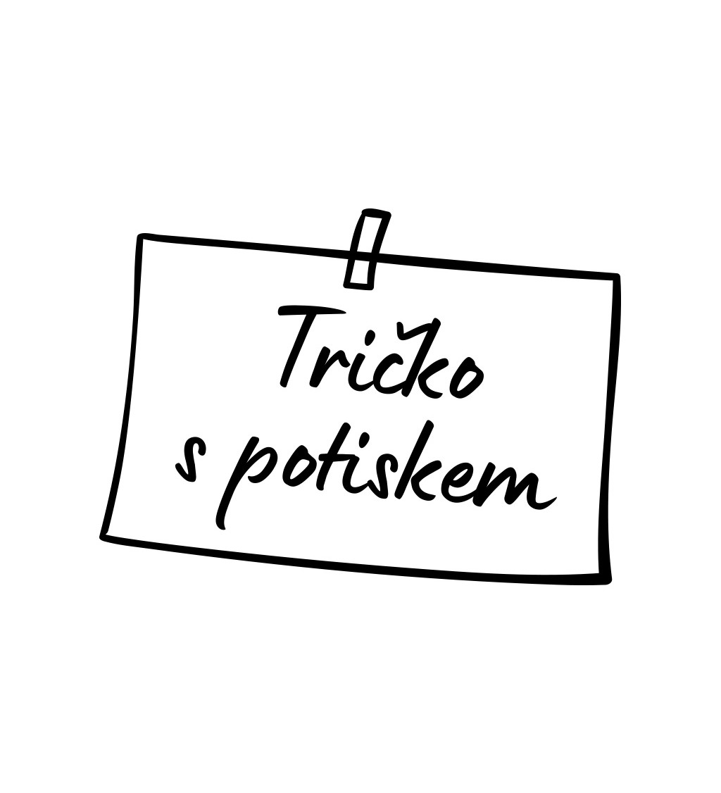 Pánské triko bílé - Tričko s potiskem