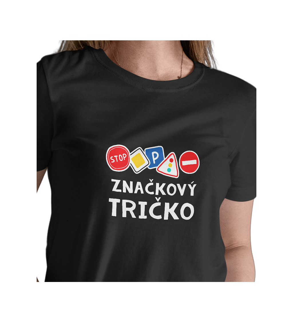 Dámské triko černé - Značkový tričko