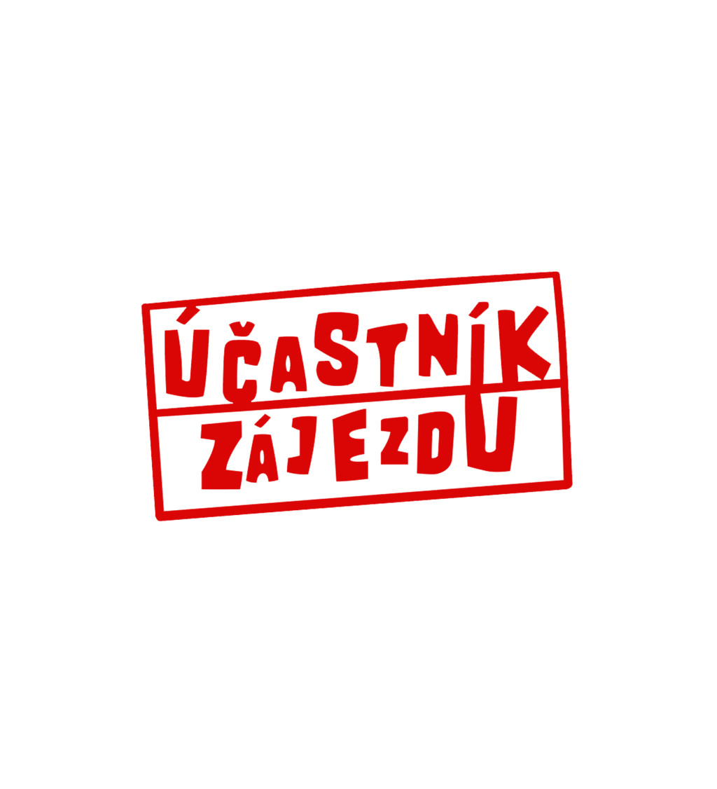 Pánské triko bílé - Účastník zájezdu