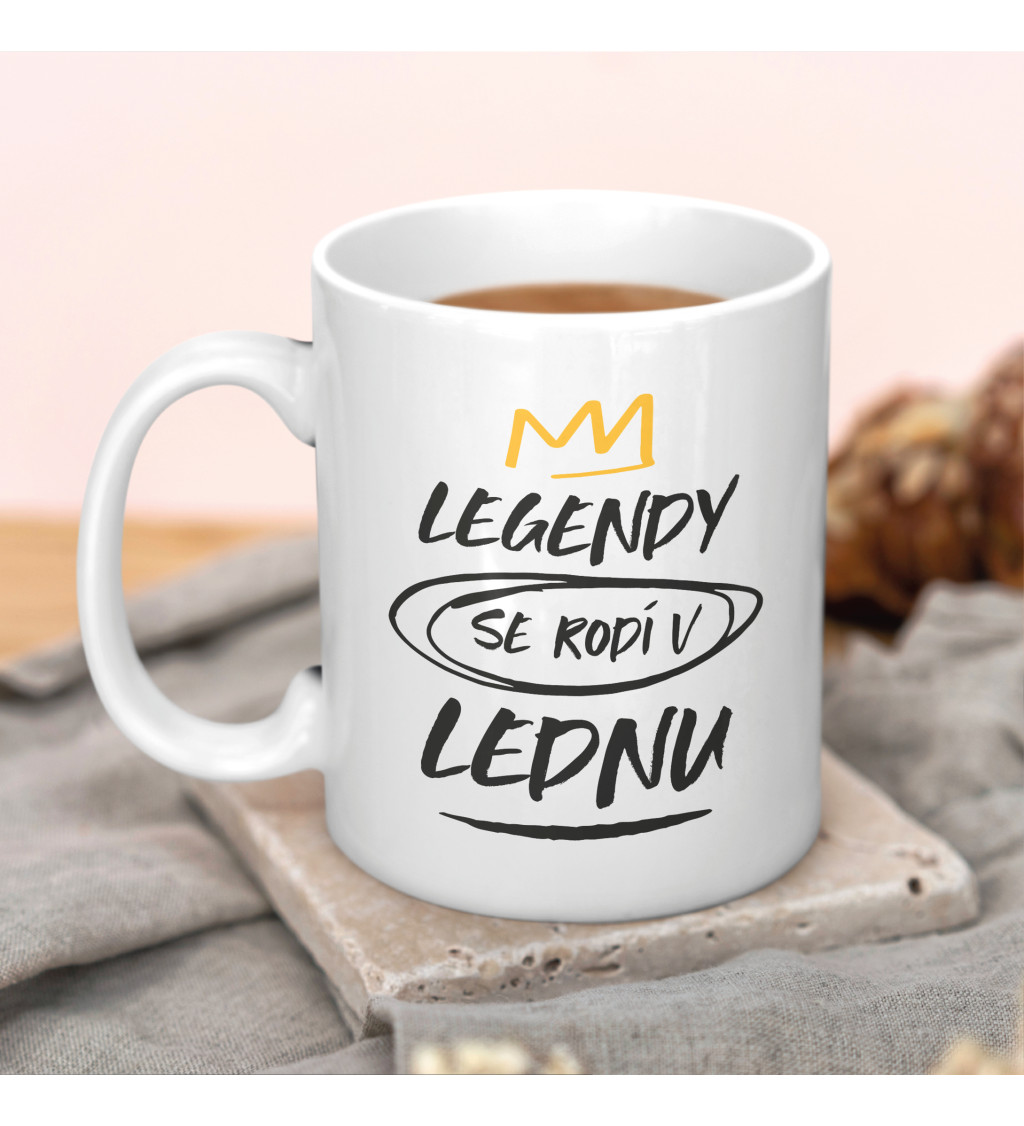 Narozeninový hrnek - Legendy se rodí v lednu