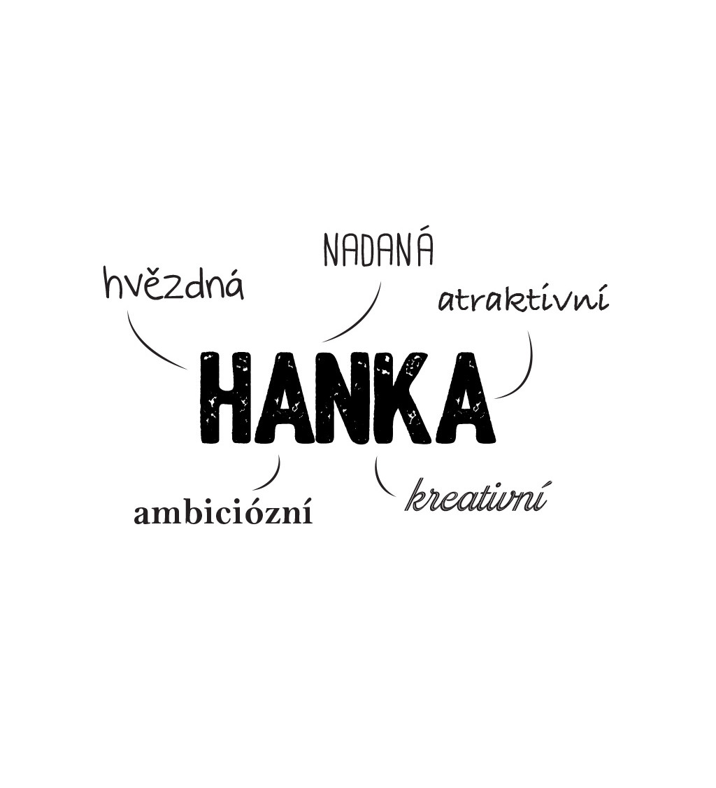 Dámské triko bílé - Hanka