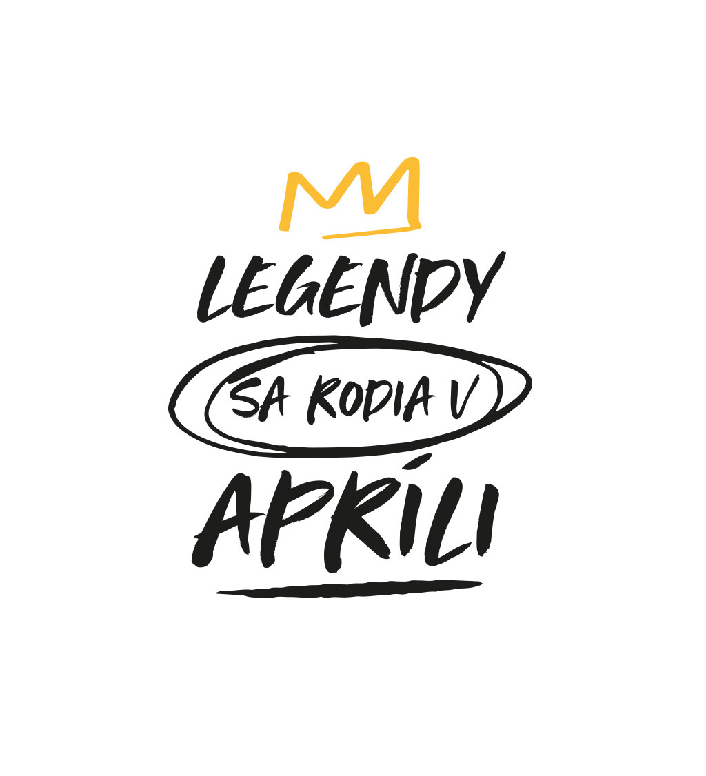 Dámské tričko bílé - Legendy v apríli