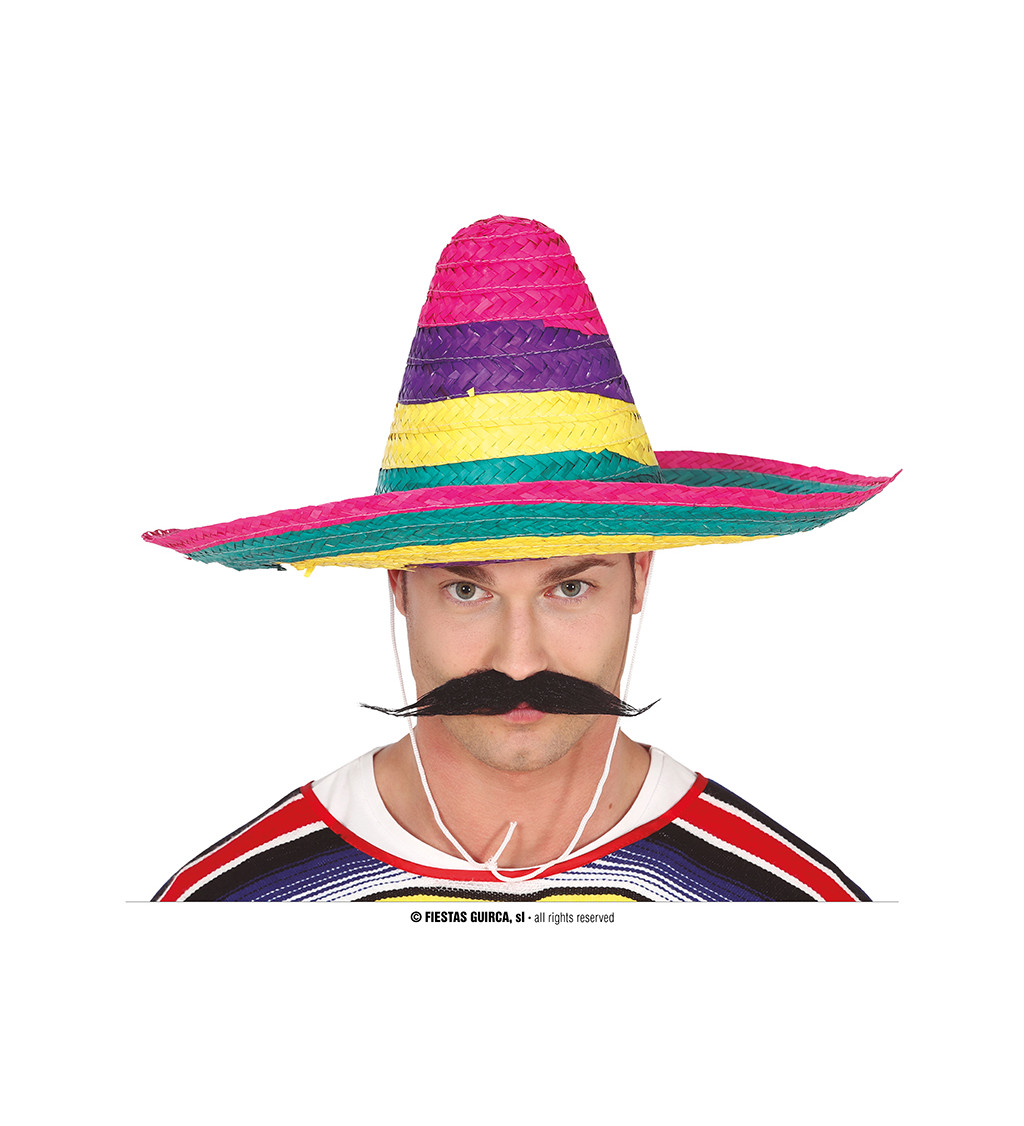 Barevný - mexický klobouk