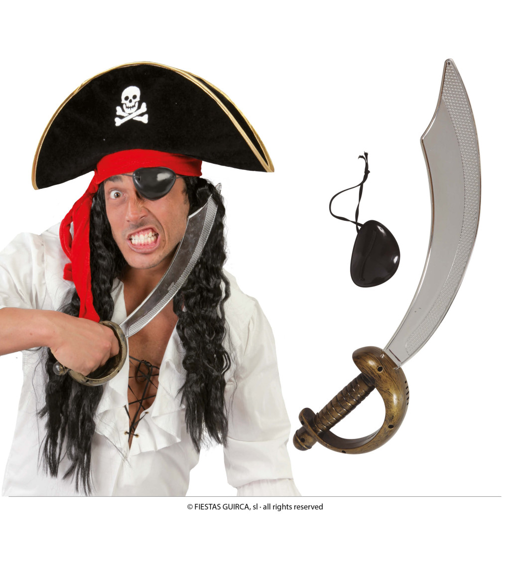 Pirátská - šavle s klapkou