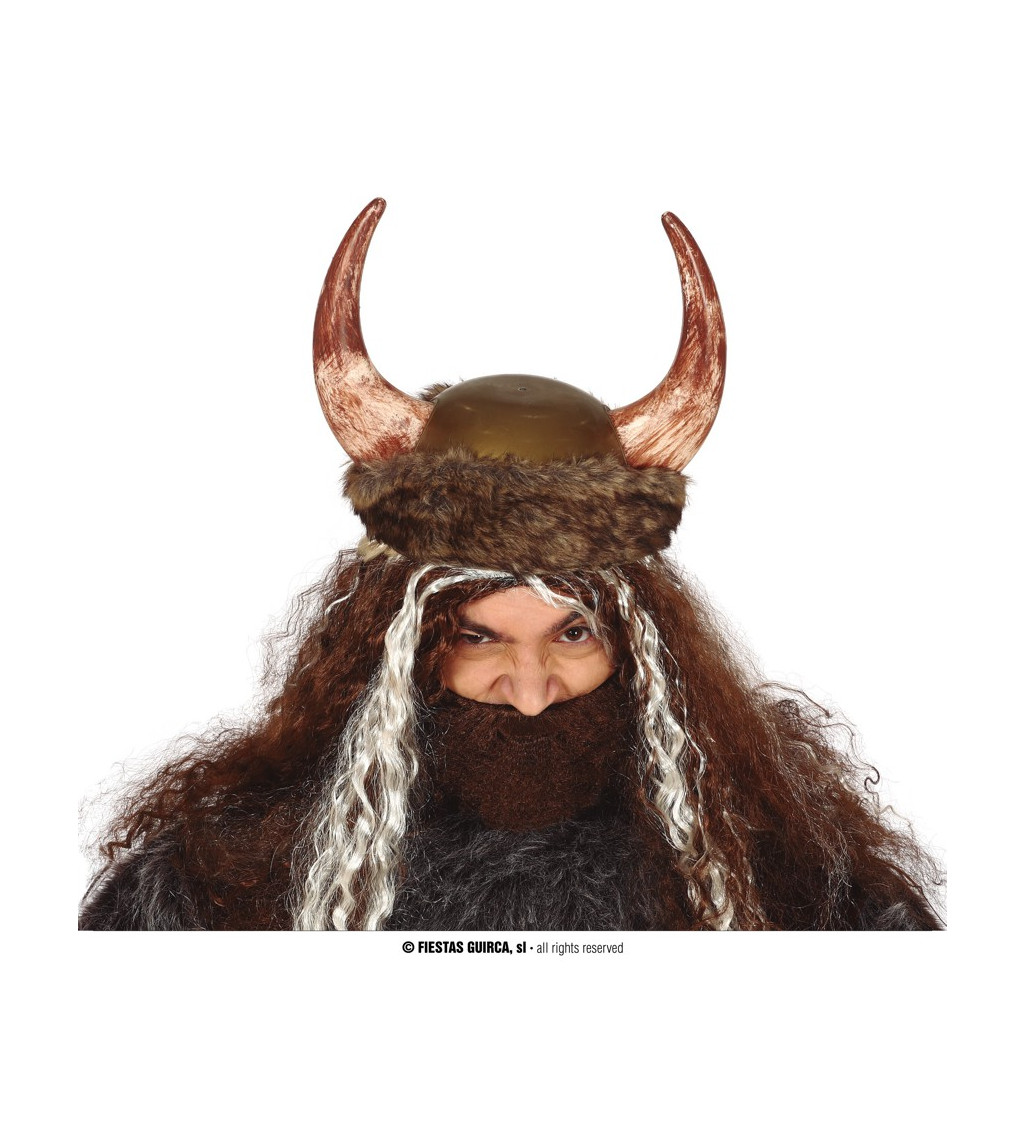 Kožená vikingská - přilba