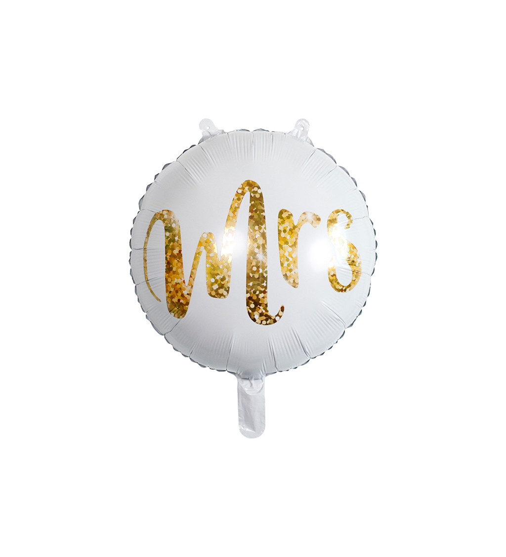 Fóliový balónek - Mrs zlatý