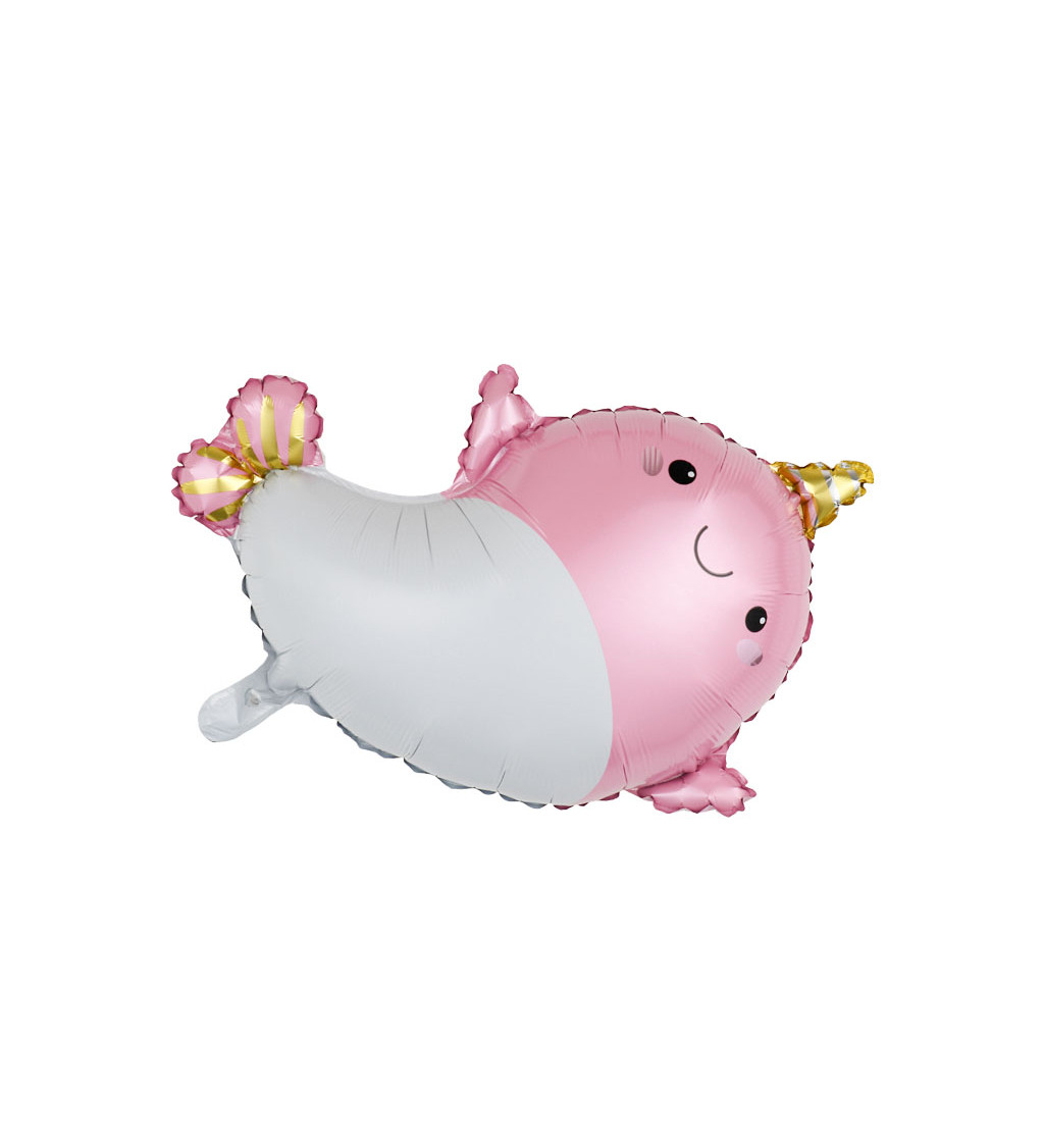 Fóliový balónek - Narval růžový