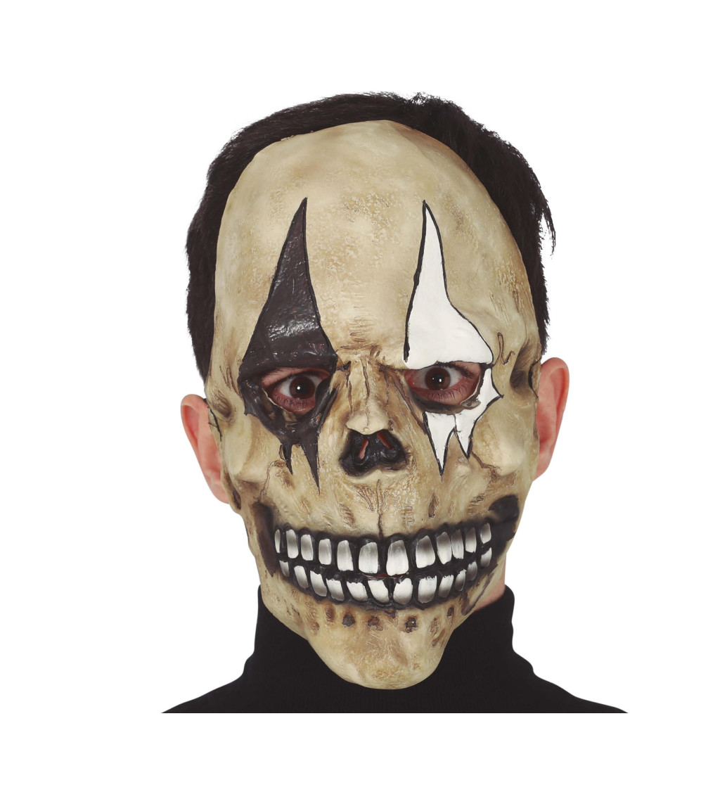 Harlekýn, maska s lebkou