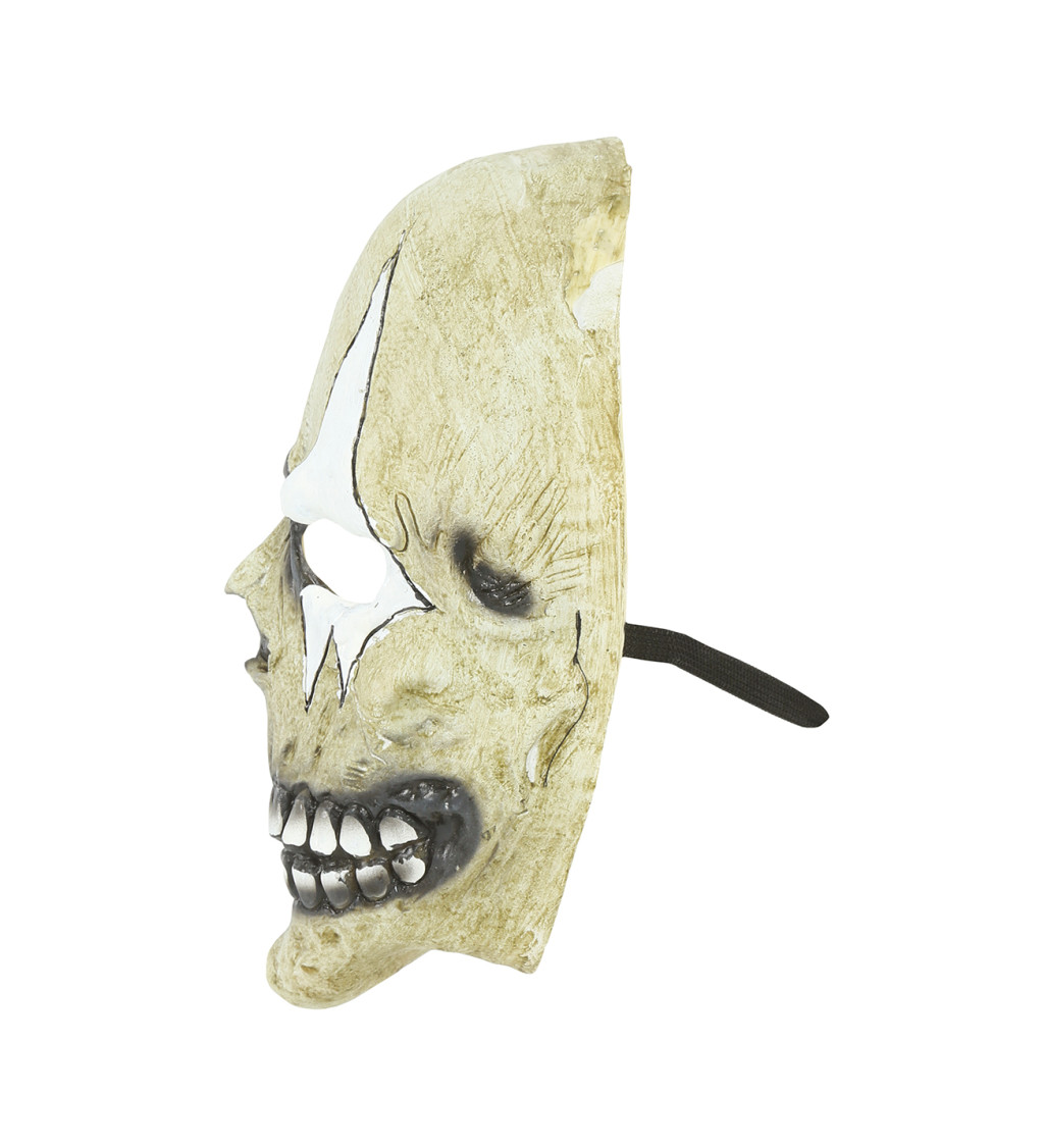 Harlekýn, maska s lebkou