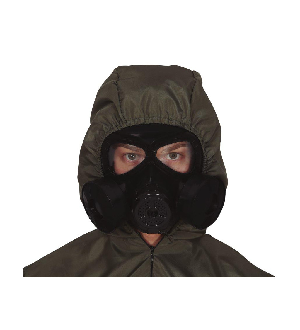 Černá plynová maska